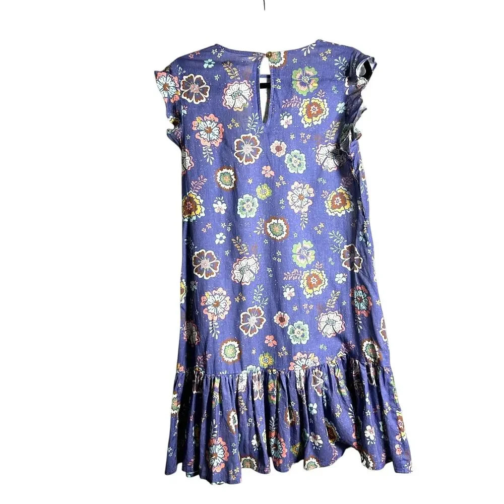 MARINE LAYER Laney Mini Dress NWT $128 Marlin Hibiscus Floral NO TIE Size S - Picture 5 of 9